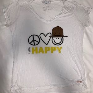 Peace love world tee